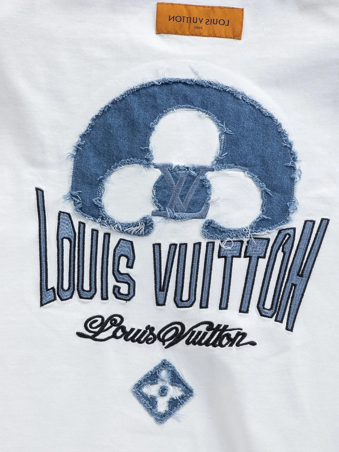 🅿️200 Louis Vuitton 1V LV lv slightly wide version S-XL LV 26ss new products are available at counters simultaneously. Multiple craftsmanship. Water-worn front and rear denim patches with letters 🪡 embroidery. Round neck short-sleeved T-shirt, same style for men and women! Consigned to one-to-one creation. Synchronized with the official website, pure cotton fabrics at the counter! It is close to the skin and comfortable, durable and easy to wear. It has a classic and simple logo design and meticulous original craftsmanship. Short-sleeves, a must-have item for men, do not appear to be the same for the general public, but must be unique and eye-catching. This LV short-sleeve is all about quality, comfort, the same shape and fashion as always, including fabrics and cutting techniques. All of them have been made with great effort! 320 grams of washed pure cotton fabric, pure cotton is breathable, very refreshing and comfortable for daily wear. The rib knitting on the neckline is smooth and tight, and the neckline will not be skewed if you toss it at will. The loose version, you will find that it looks really good on the upper body. The overall is minimalist and neat, super versatile for daily use! Pair it casually with a pair of pants for a youthful look. A T-shirt will make your outfit crazy. It is a fashionable item that can never go wrong! Color: Black White Size: S-XL Size chart: S: Shoulder width 50-Bust 56-Length 70 M: Shoulder width 52-Bust 57-Length 72 L: Shoulder width 54-Bust 59-Length 74 XL: Shoulder width 56-Bust 62-Length 76